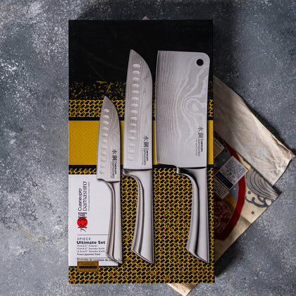 Ensemble ultime de 3 couteaux Damashiro®Cuisine::pro®