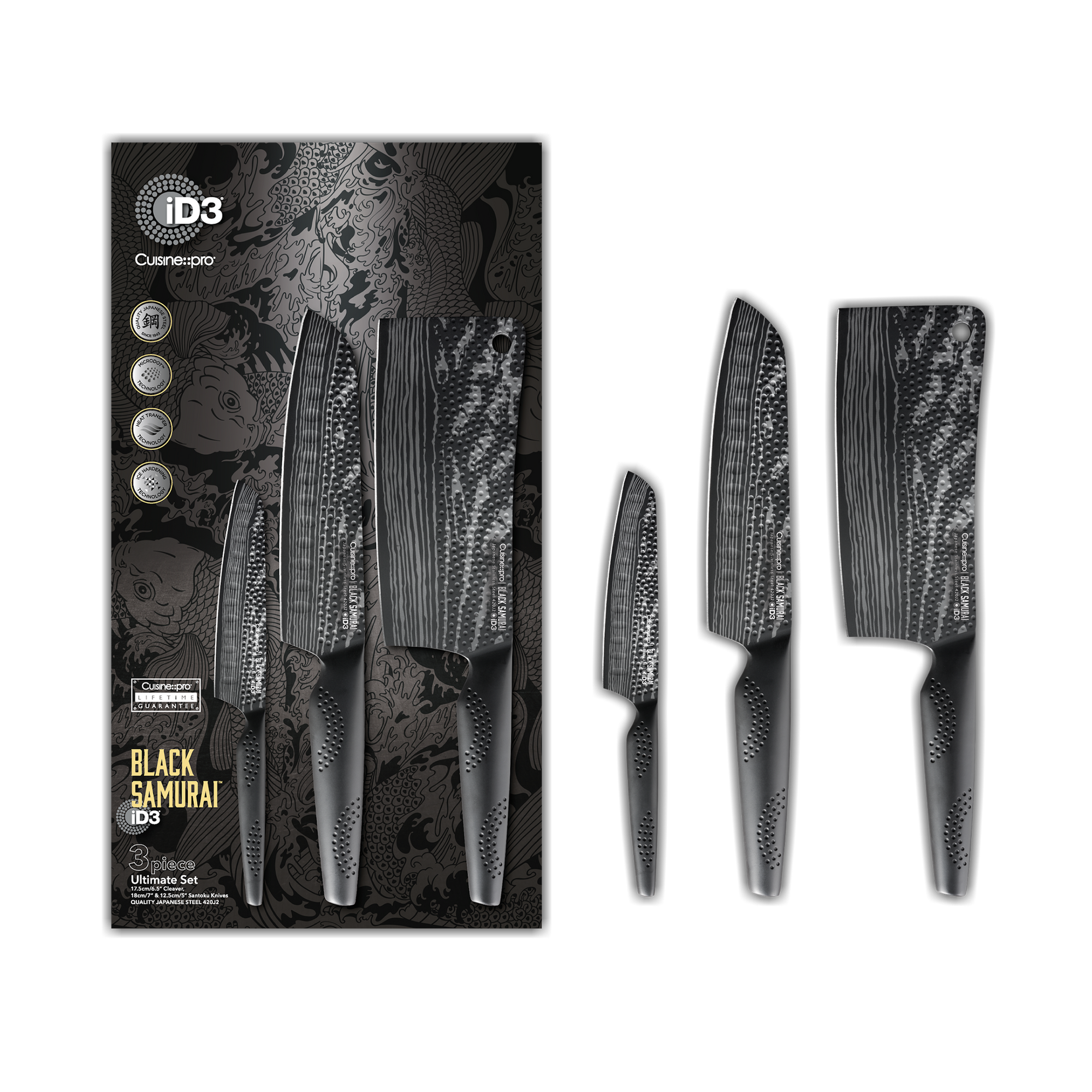 Cuisine::pro® iD3 BLACK SAMURAI™ Ultimate Knife Set