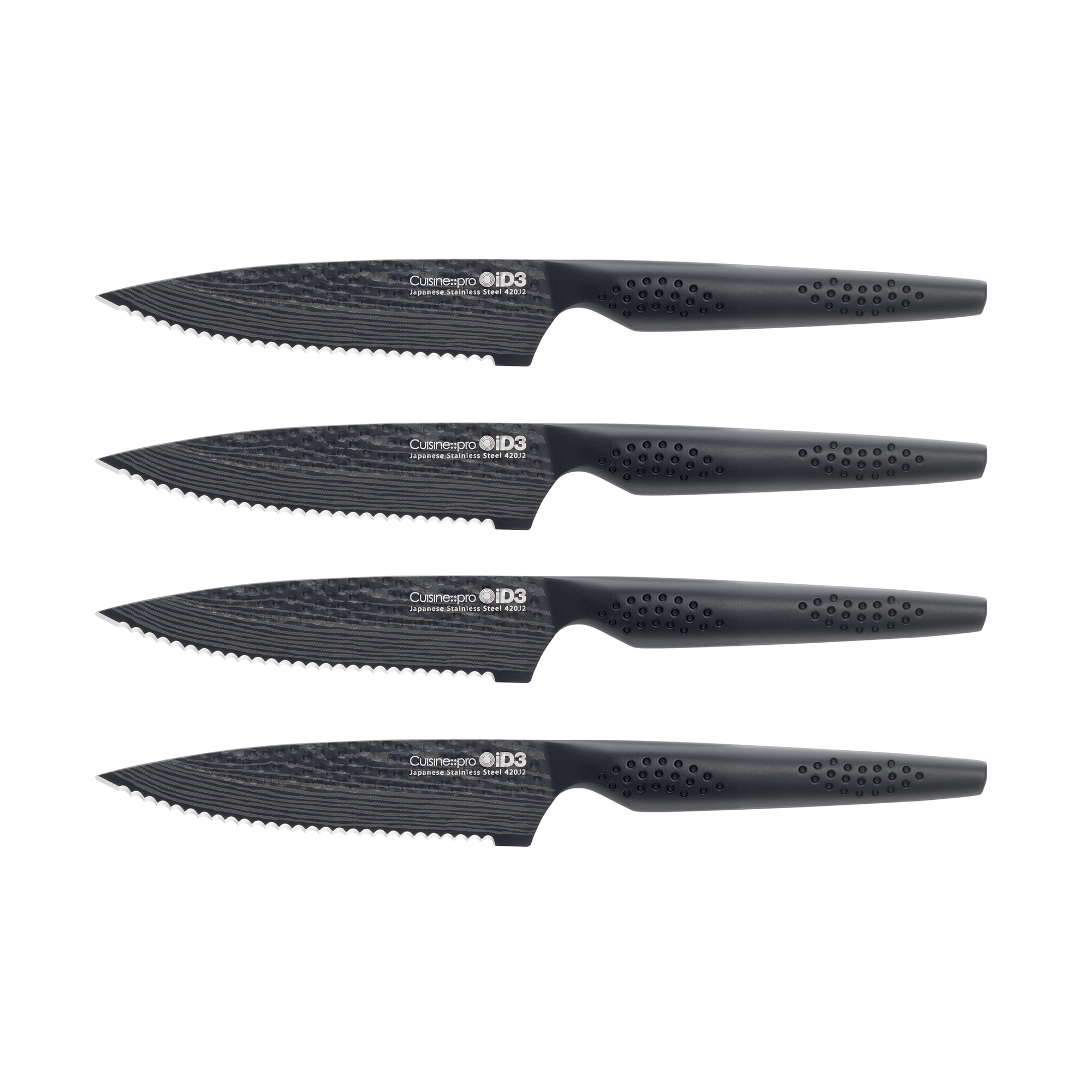 Cuisine::pro® iD3 BLACK SAMURAI™ 4-Piece Steak Knife Set