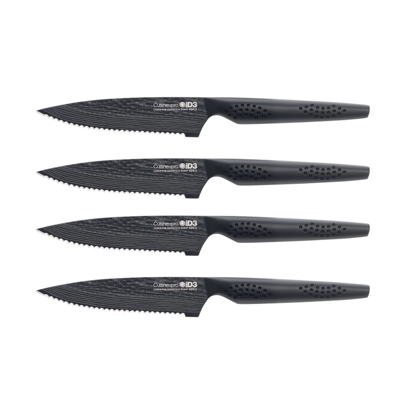 Cuisine::pro® iD3 BLACK SAMURAI™ 4-Piece Steak Knife Set