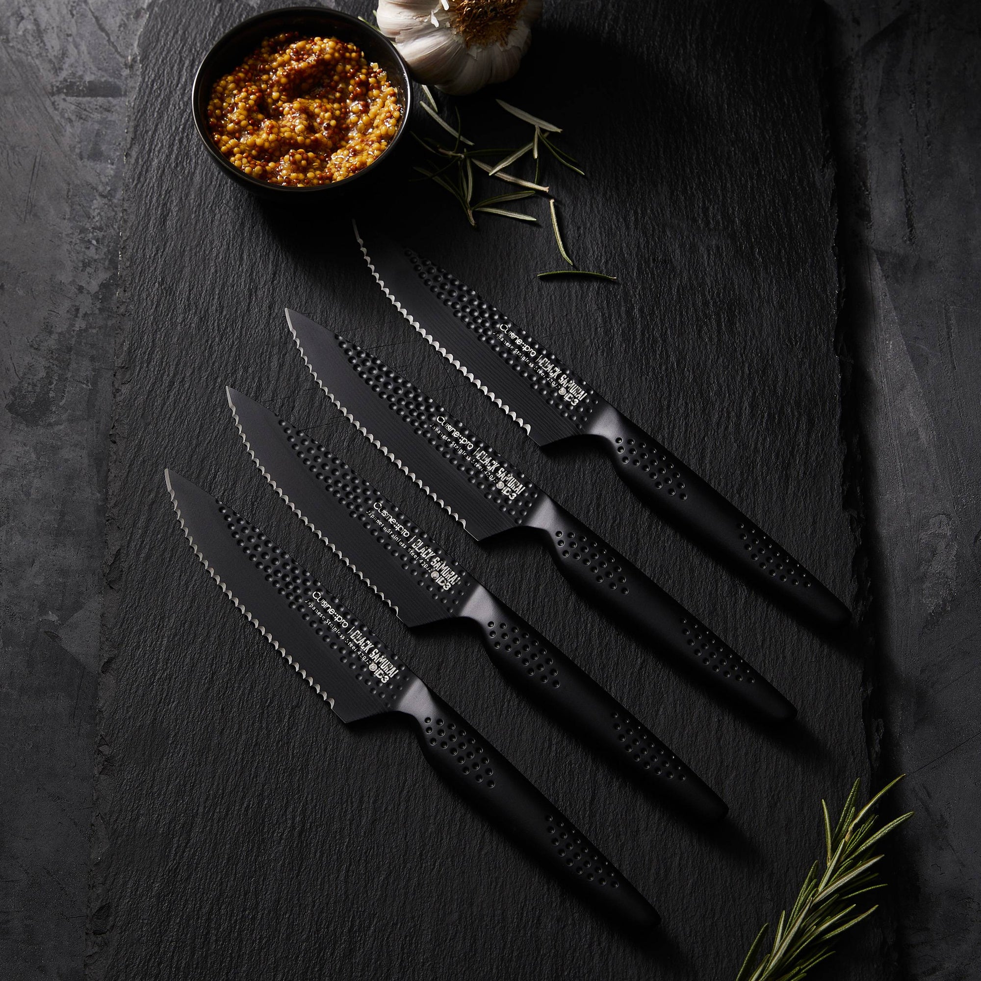 Cuisine::pro® iD3 BLACK SAMURAI™ 4-Piece Steak Knife Set