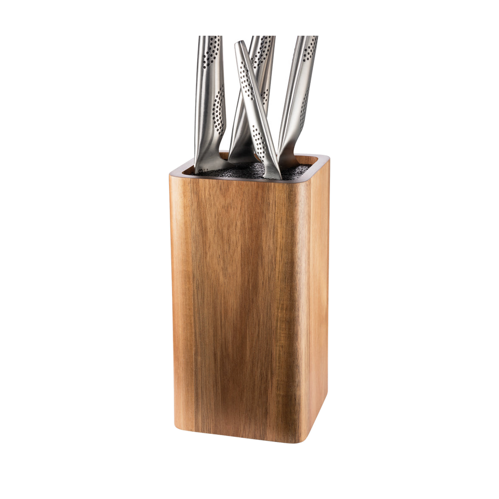 Cuisine::pro® UNIVERSAL Square Acacia Knife Holder