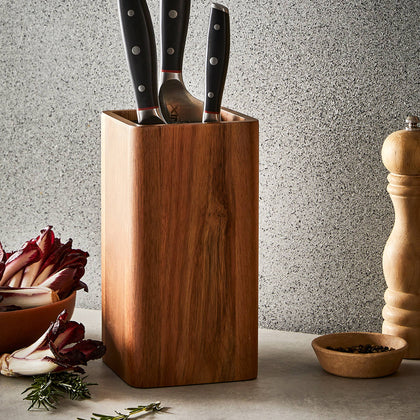 Bloc couteaux carré Acacia UNIVERSALCuisine::pro®