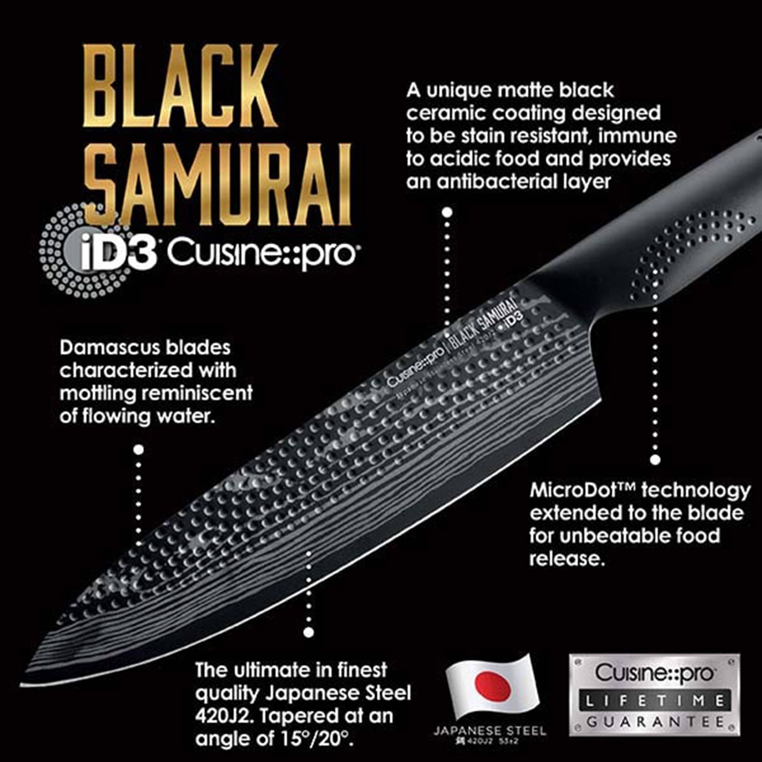 Cuisine::pro® iD3 BLACK SAMURAI™ 3-Step Knife Sharpener