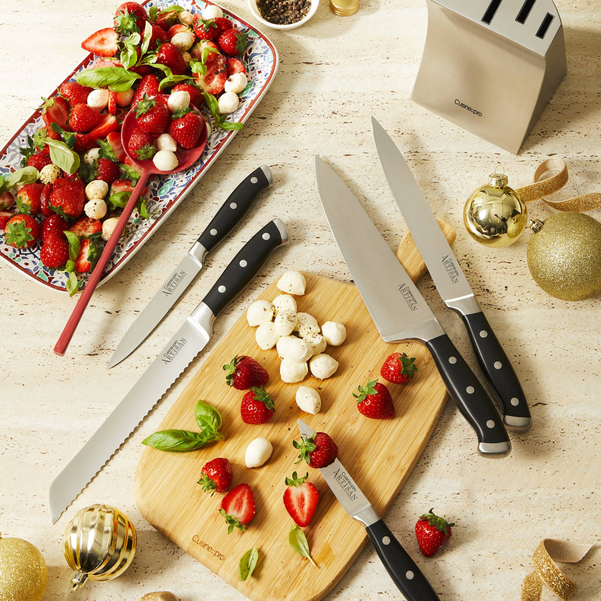 Bloc à couteaux Seto Cuisine::pro® Artisan™, 6 pièces – The Custom Chef ...