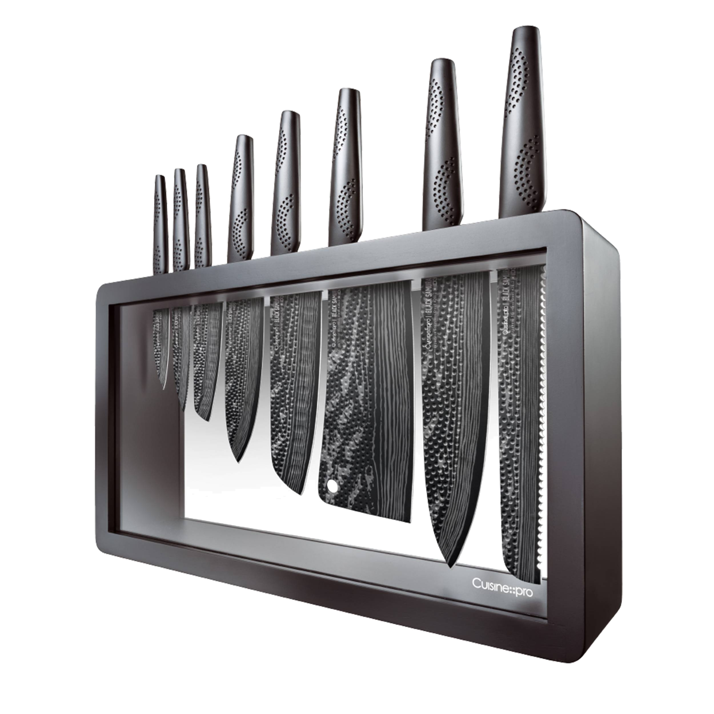 Cuisine::pro® BLACK SAMURAI® Syo 9-Piece Knife Block