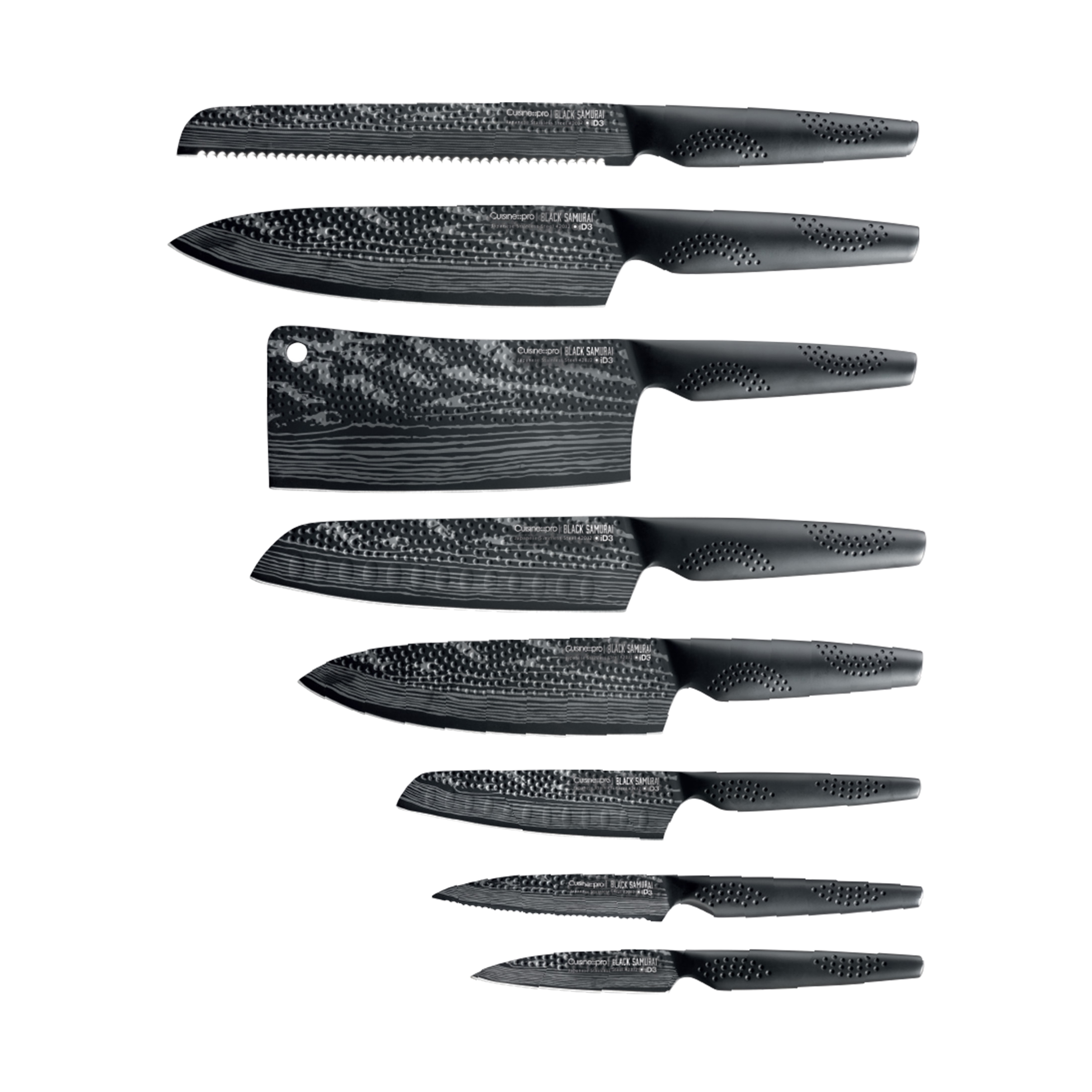 Cuisine::pro® BLACK SAMURAI® Syo 9-Piece Knife Block - hover