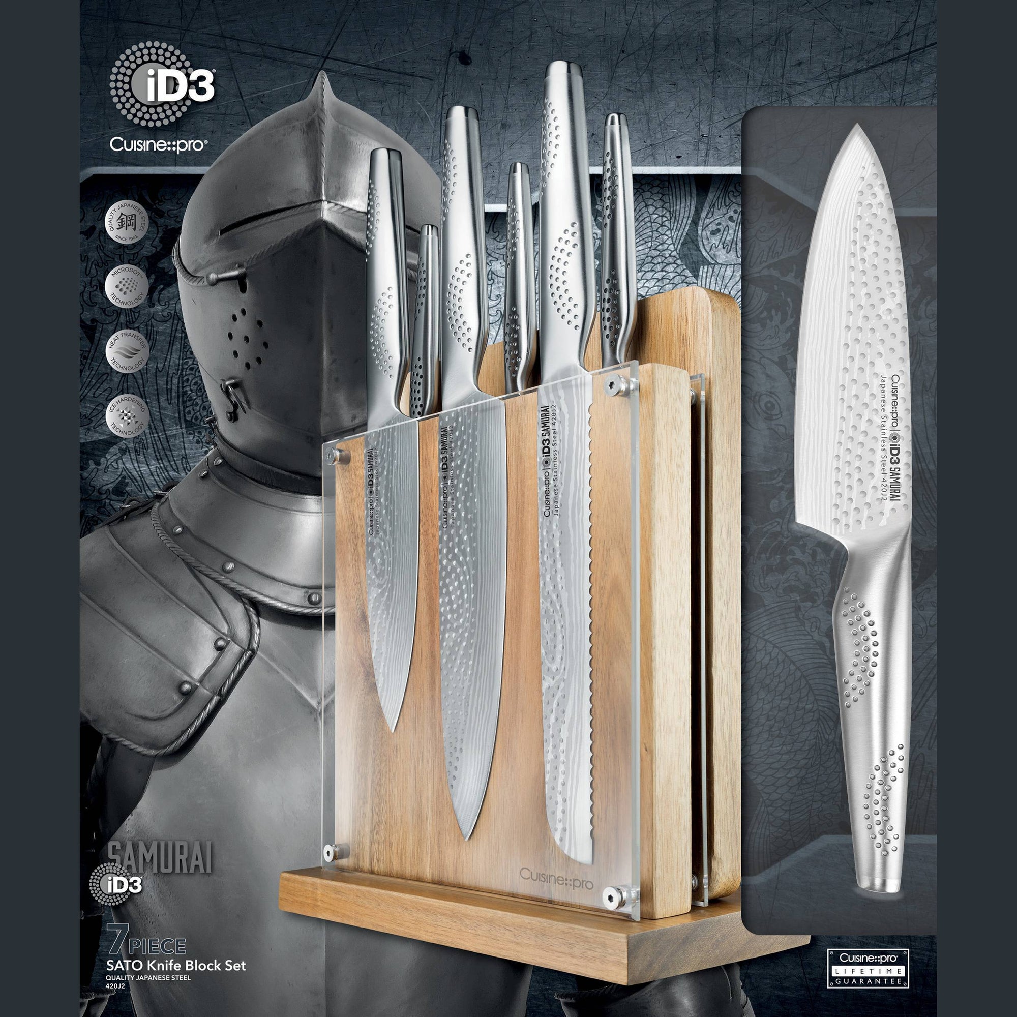 Cuisine::pro® iD3® SAMURAI Sato 7-Piece Knife Block