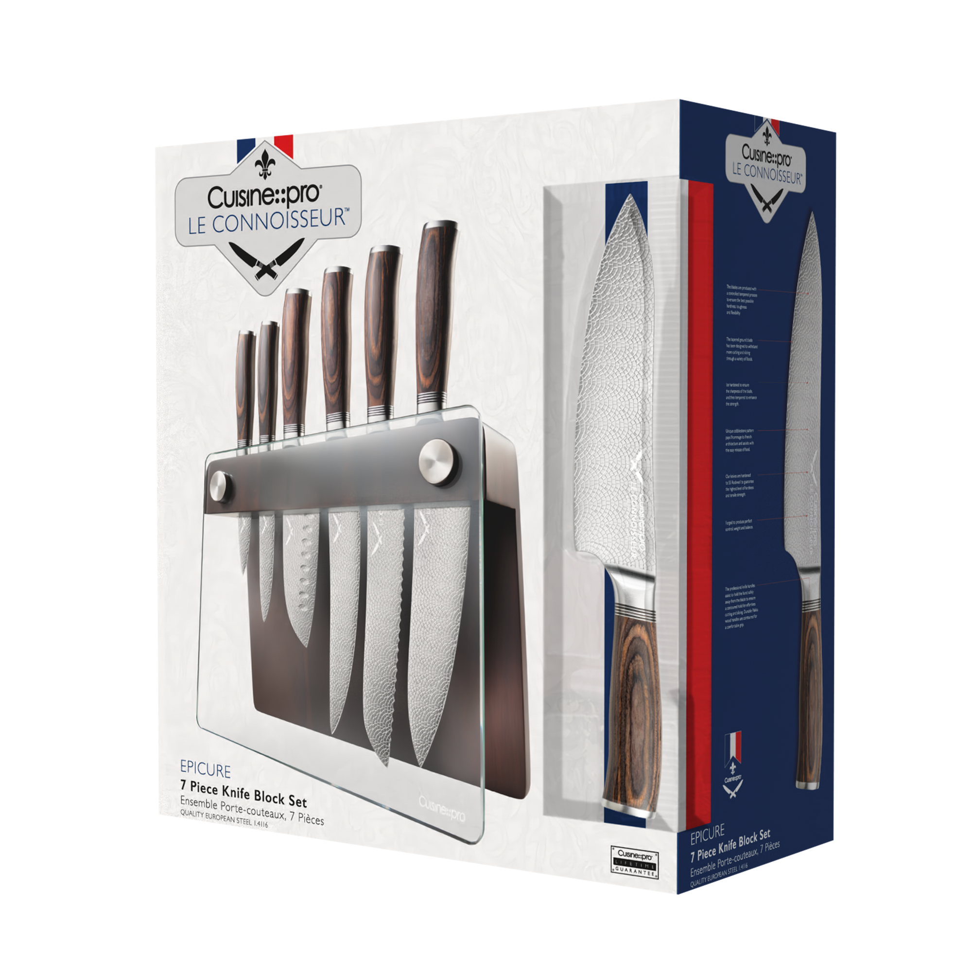 Cuisine::pro® LE CONNOISSEUR™ Epicure 7-Piece Knife Block