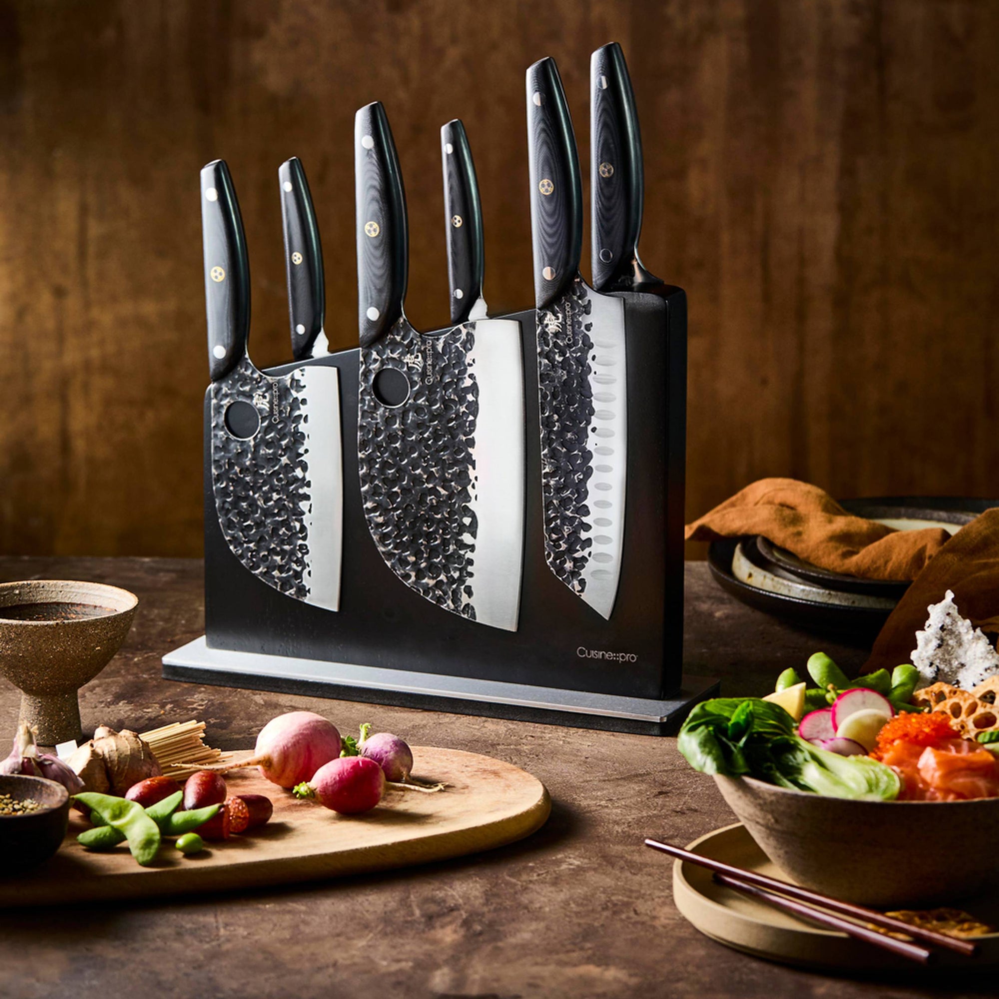 Cuisine::pro® KUROI KIBA Sakura 7-Piece Knife Block