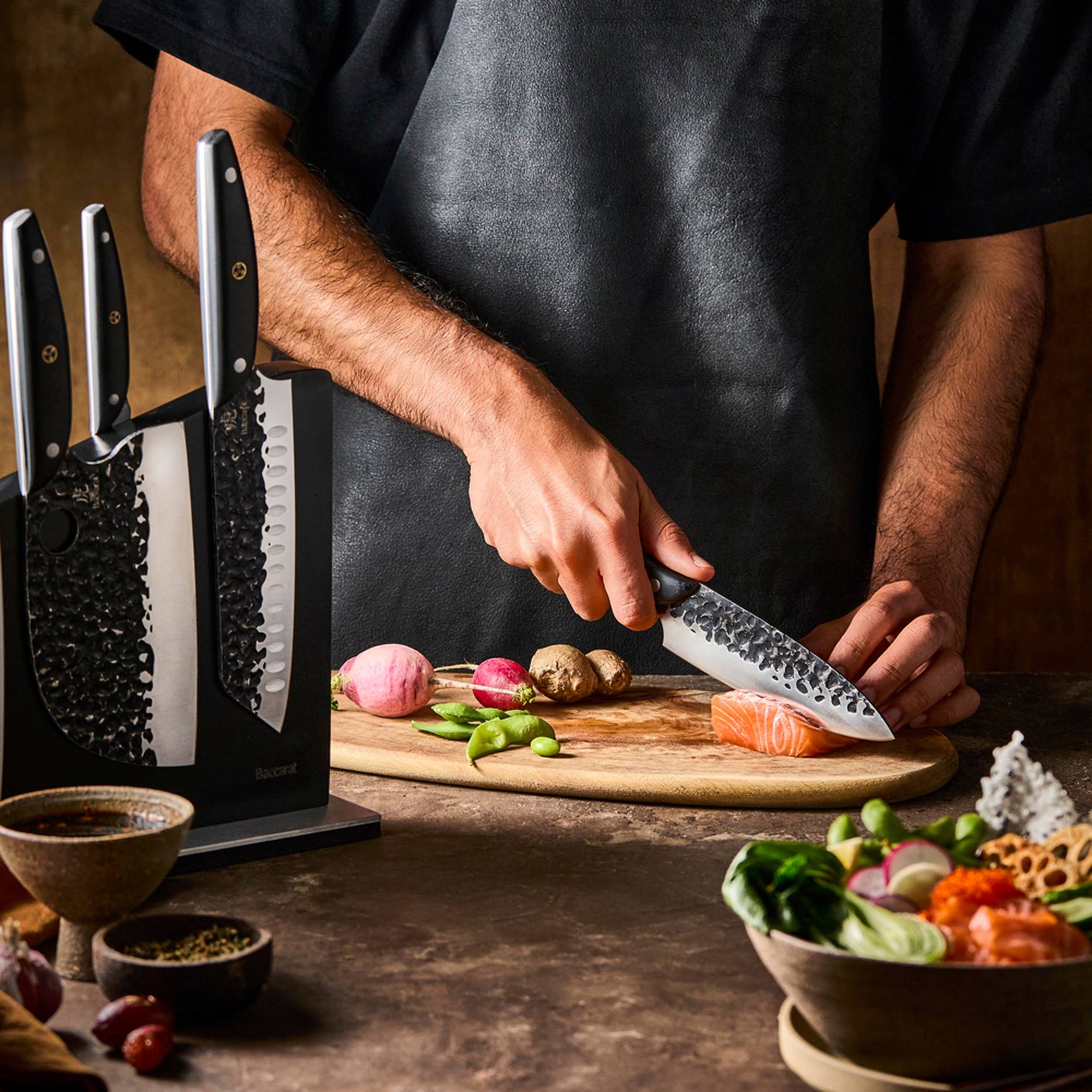 Cuisine::pro® KUROI KIBA Sakura 7-Piece Knife Block
