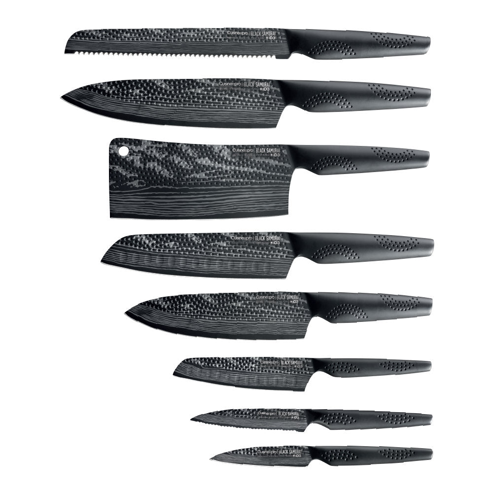 Cuisine::pro® BLACK SAMURAI® Syo 9-Piece Knife Block
