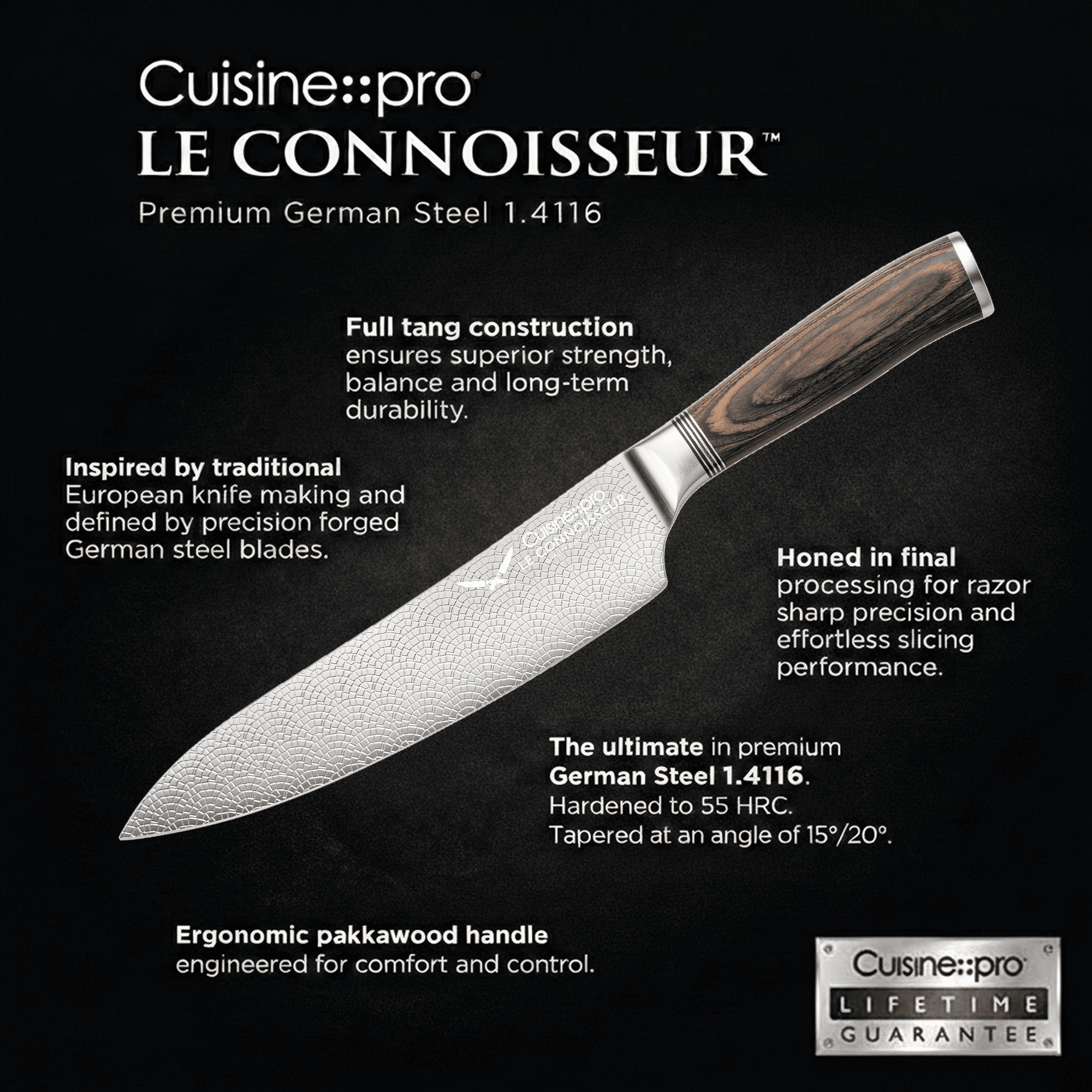 Cuisine::pro® LE CONNOISSEUR™ Epicure 7-Piece Knife Block