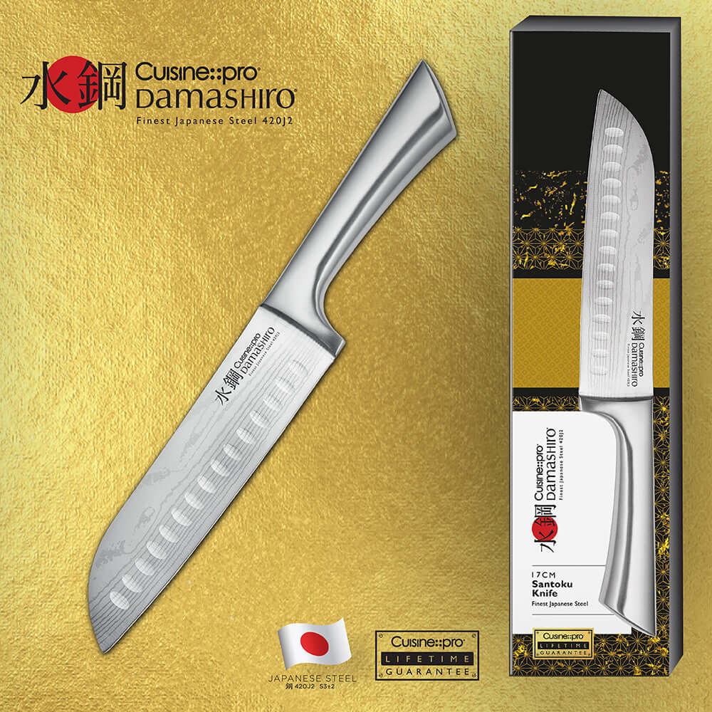 Cuisine::pro® Damashiro® Couteau Santoku 17 cm 6,5 pouces