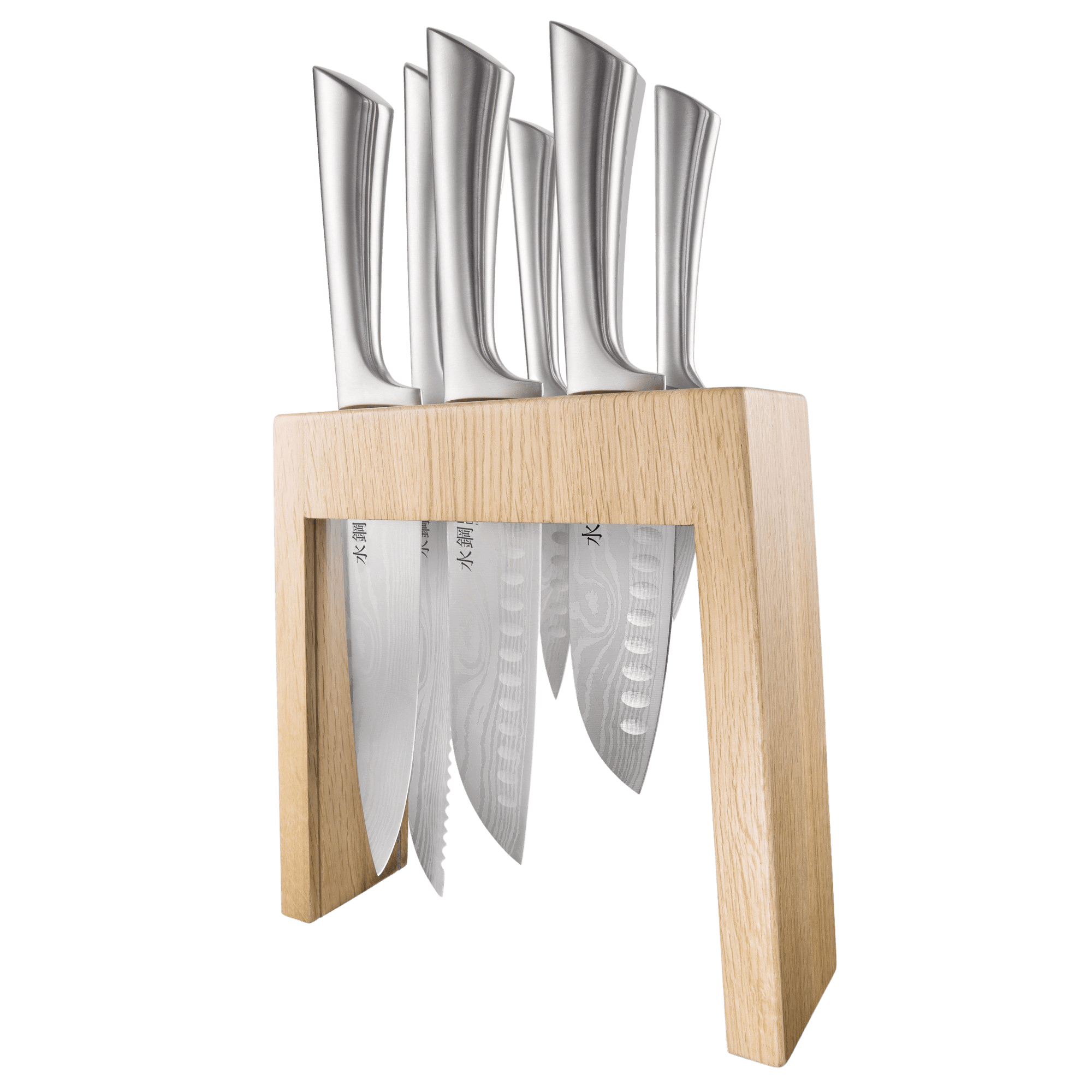 Personalization for Cuisine::pro® Damashiro® 7 Piece Mizu Knife Block Oak