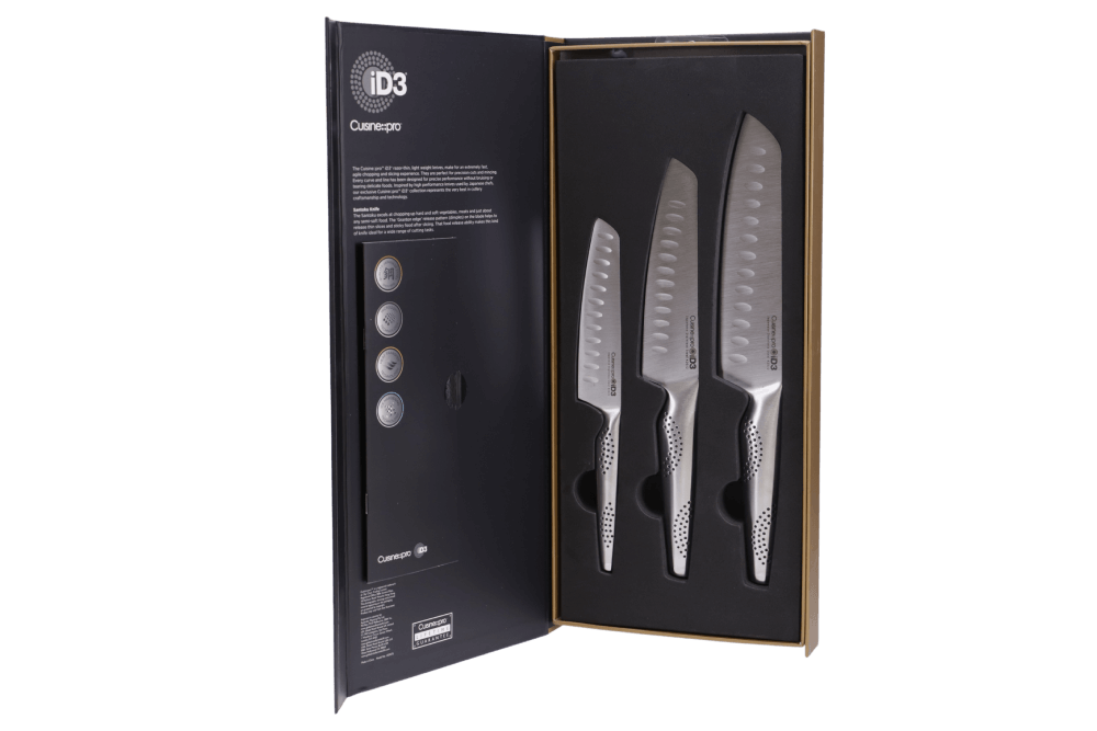 Ensemble de couteaux Santoku 3 pièces Cuisine::pro® iD3®