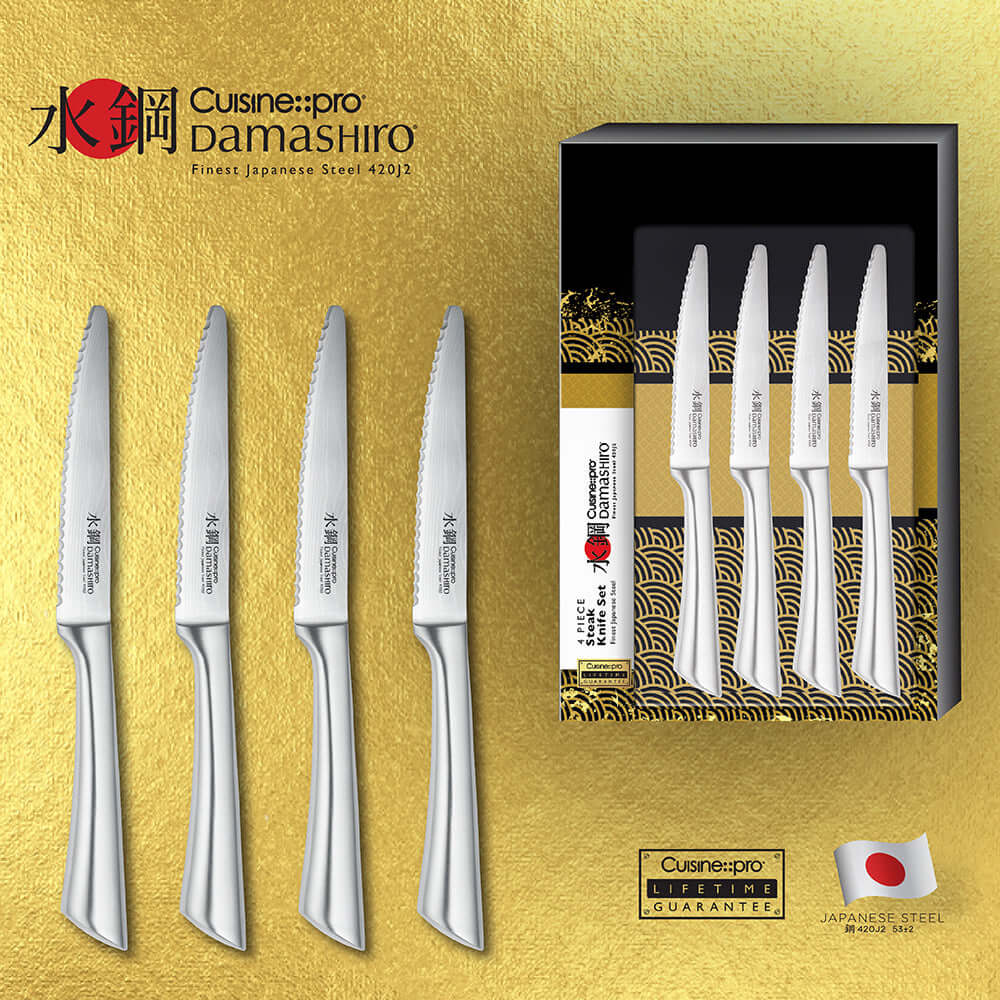 Cuisine::pro® Damashiro® Ensemble de 4 couteaux à steak 11,5 cm/4,5 pouces