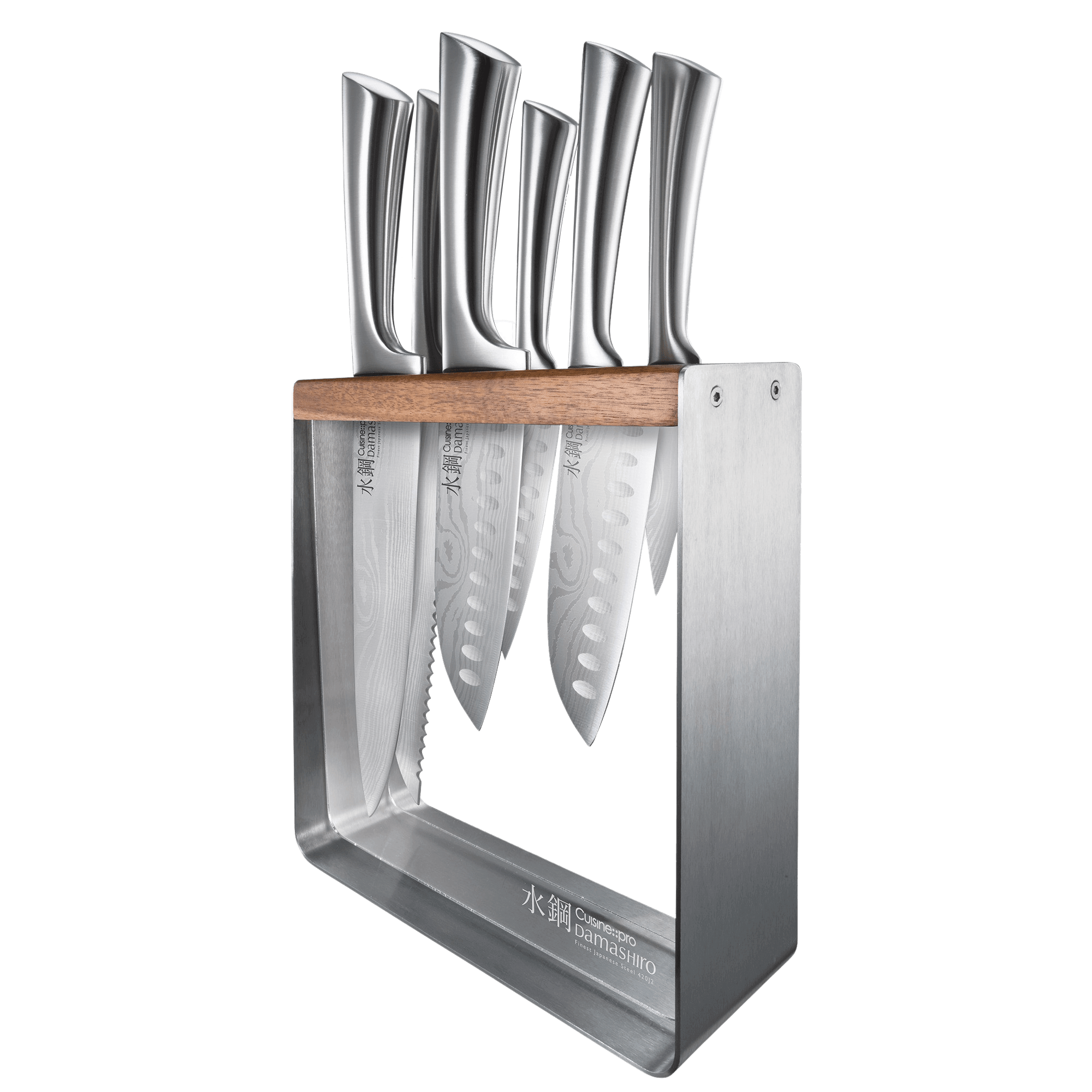 Personnalisation pour Cuisine::pro® Bloc à couteaux Damashiro® Kinzoku 7 pièces