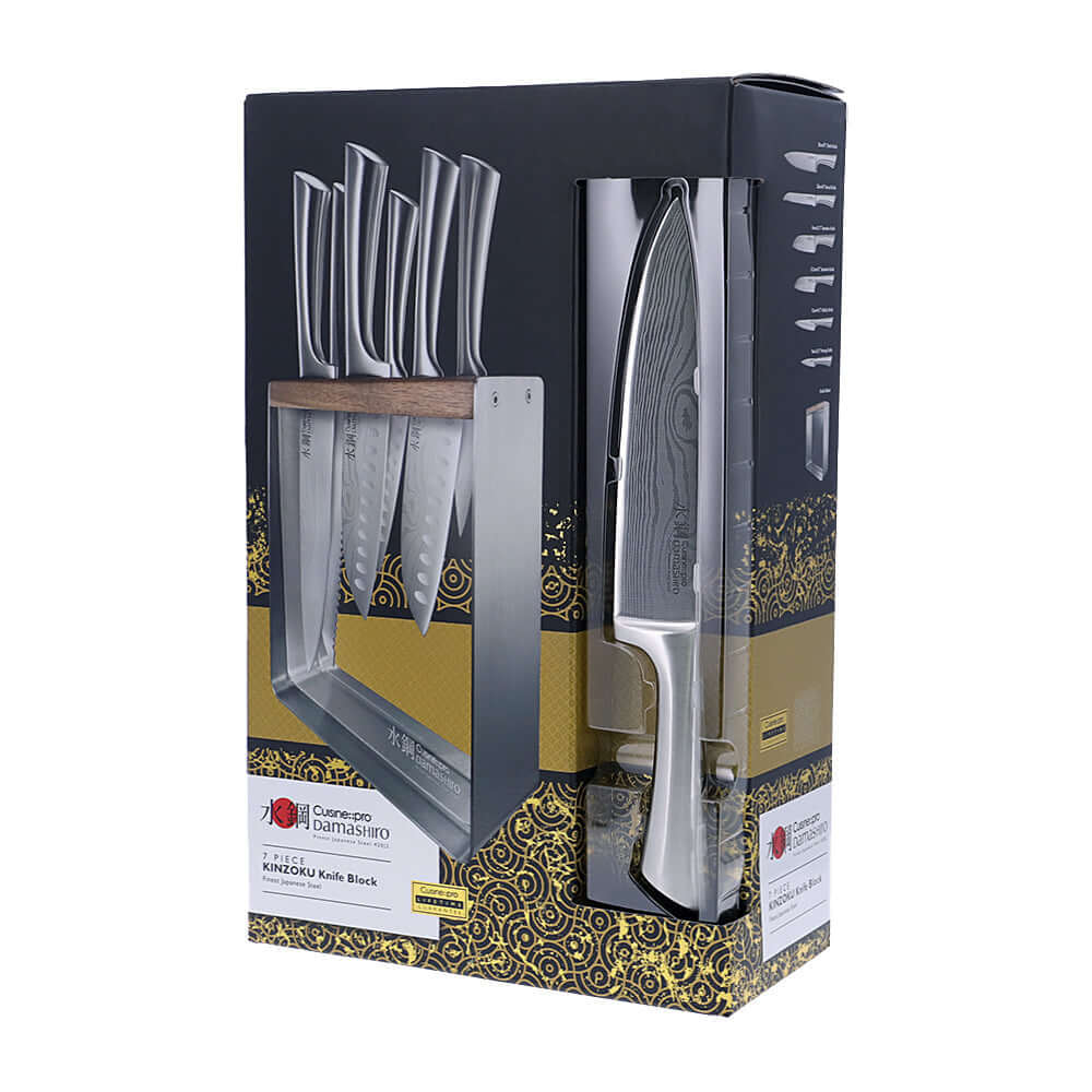 Cuisine::pro® Damashiro® Kinzoku 7 Piece Knife Block