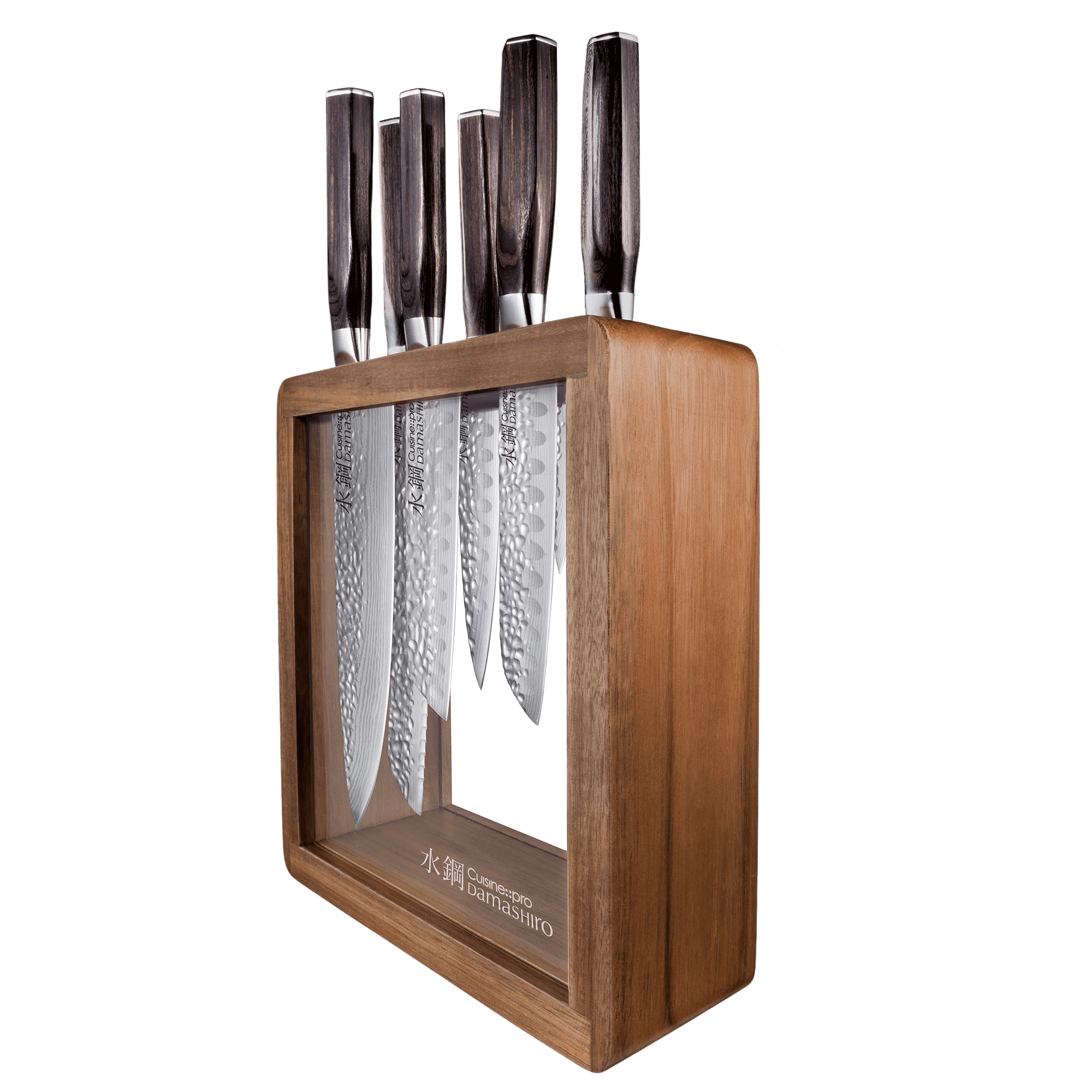 Personnalisation pour Cuisine::pro® Damashiro® EMPEROR Mokuzai 7 Piece Knife Block