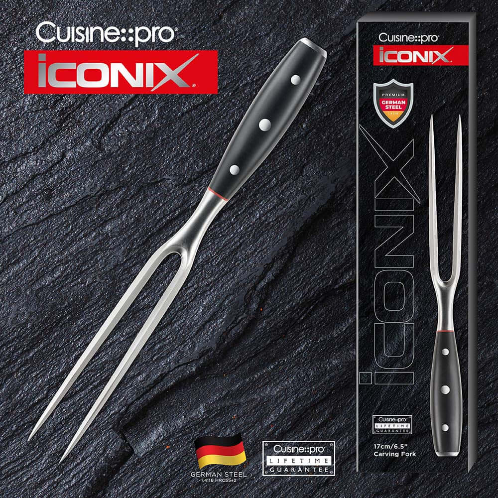 Cuisine::pro® iconiX® Fourchette à découper 17 cm 6,5 pouces