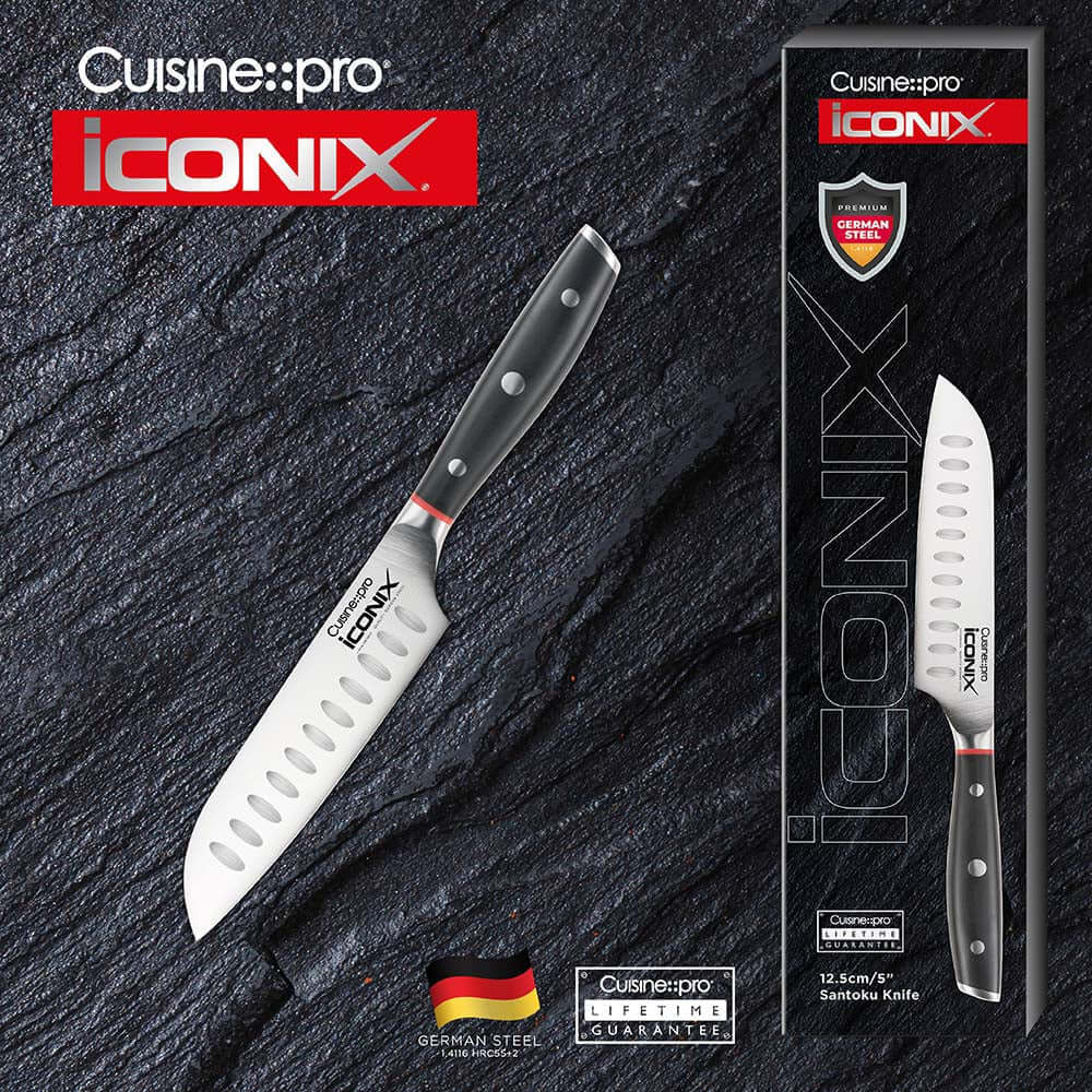 Cuisine::pro® iconiX® Couteau Santoku 12,5 cm 5 po