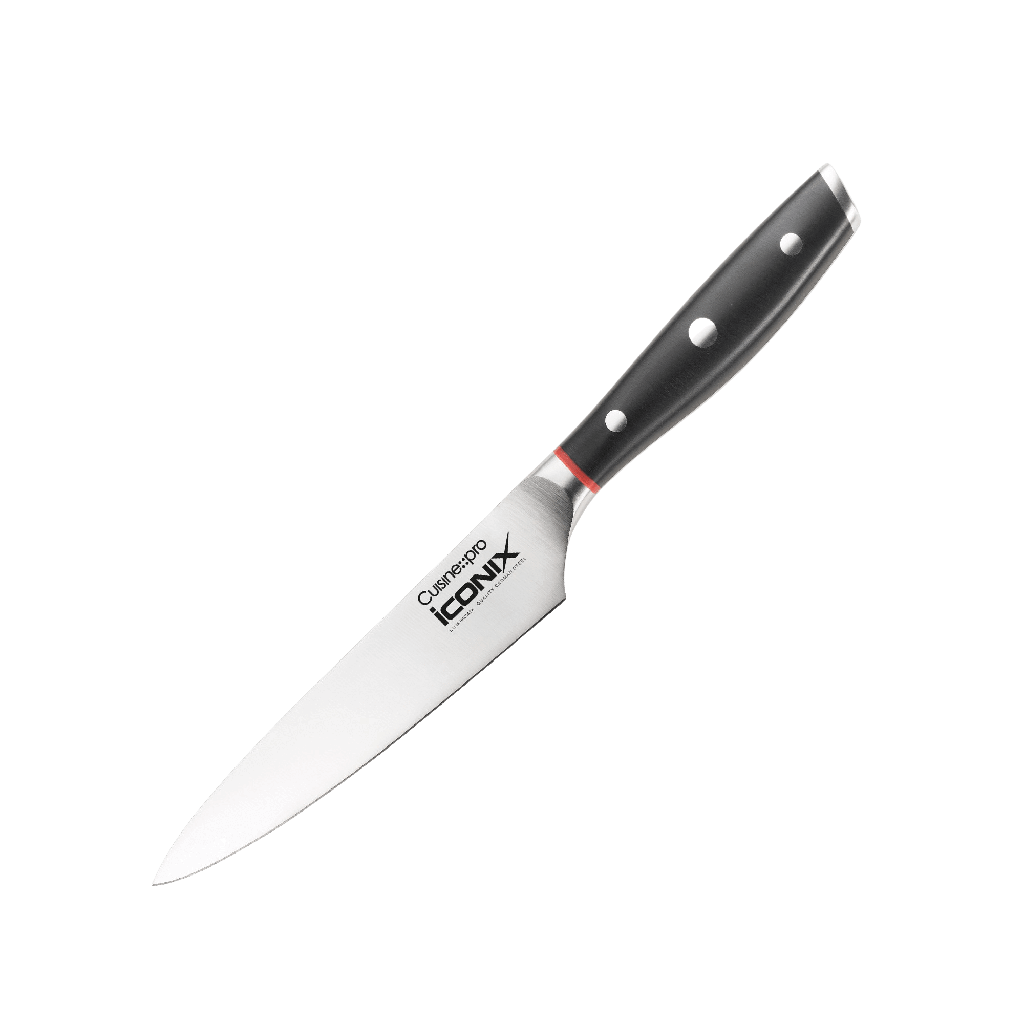 Cuisine::pro® iconiX® Utility Knife (12.5cm/5in) with curved blade edge crafted from finest German Stainless by THE CUSTOM CHEF™