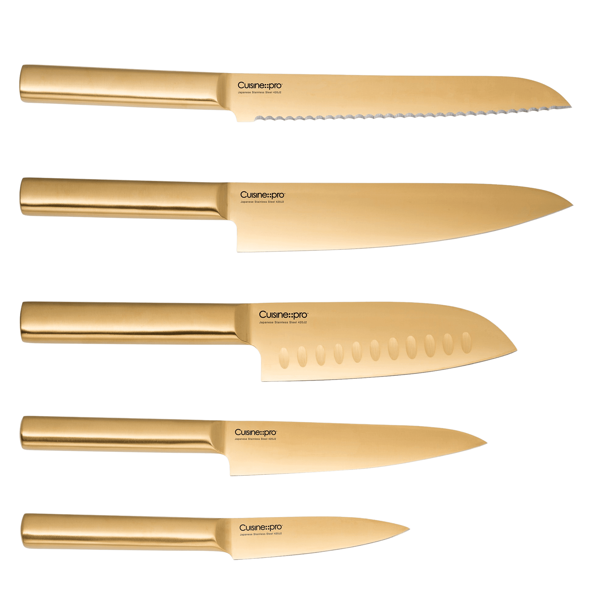 Cuisine::pro® DAISHO Nara 6 Piece Knife Block Brass