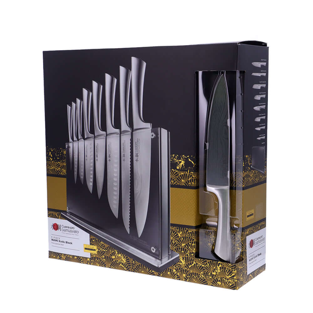 Cuisine::pro® Damashiro® 9 Piece Nami Knife Block