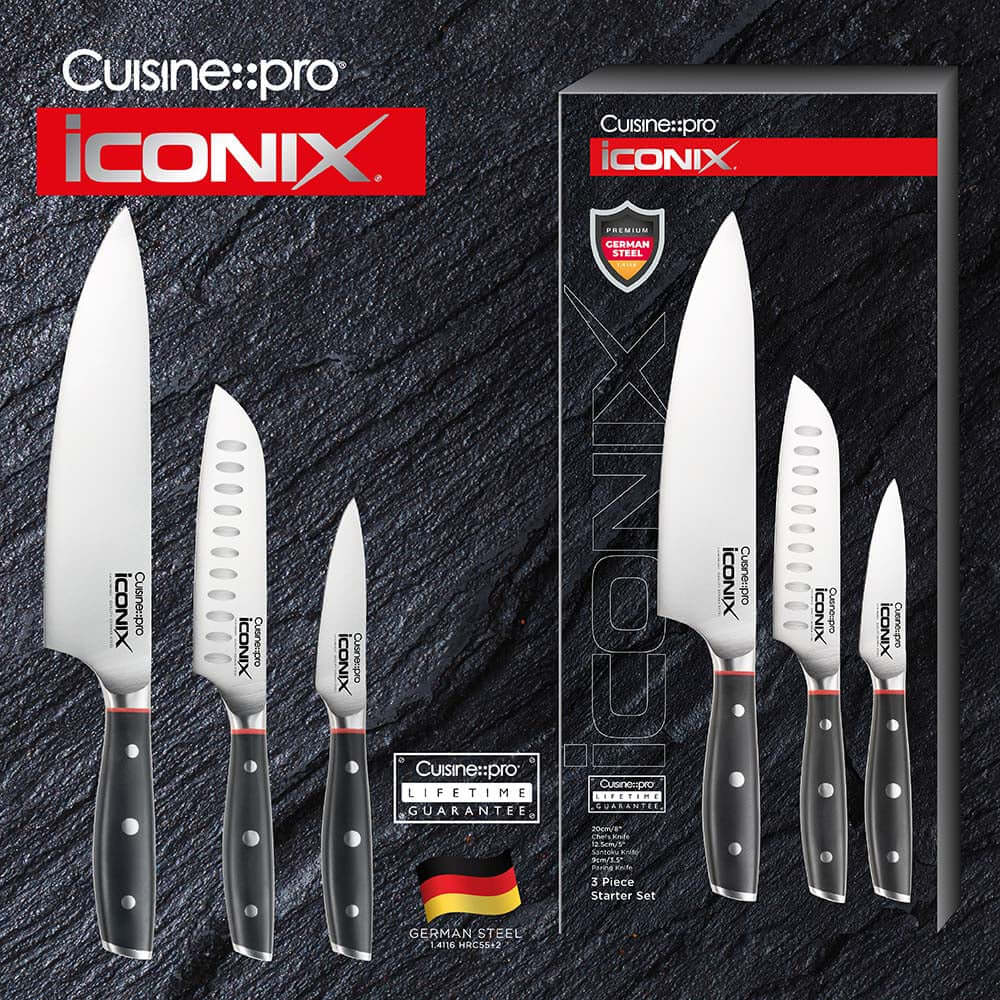 Cuisine::pro® iconiX® Ensemble de couteaux de démarrage 3 pièces