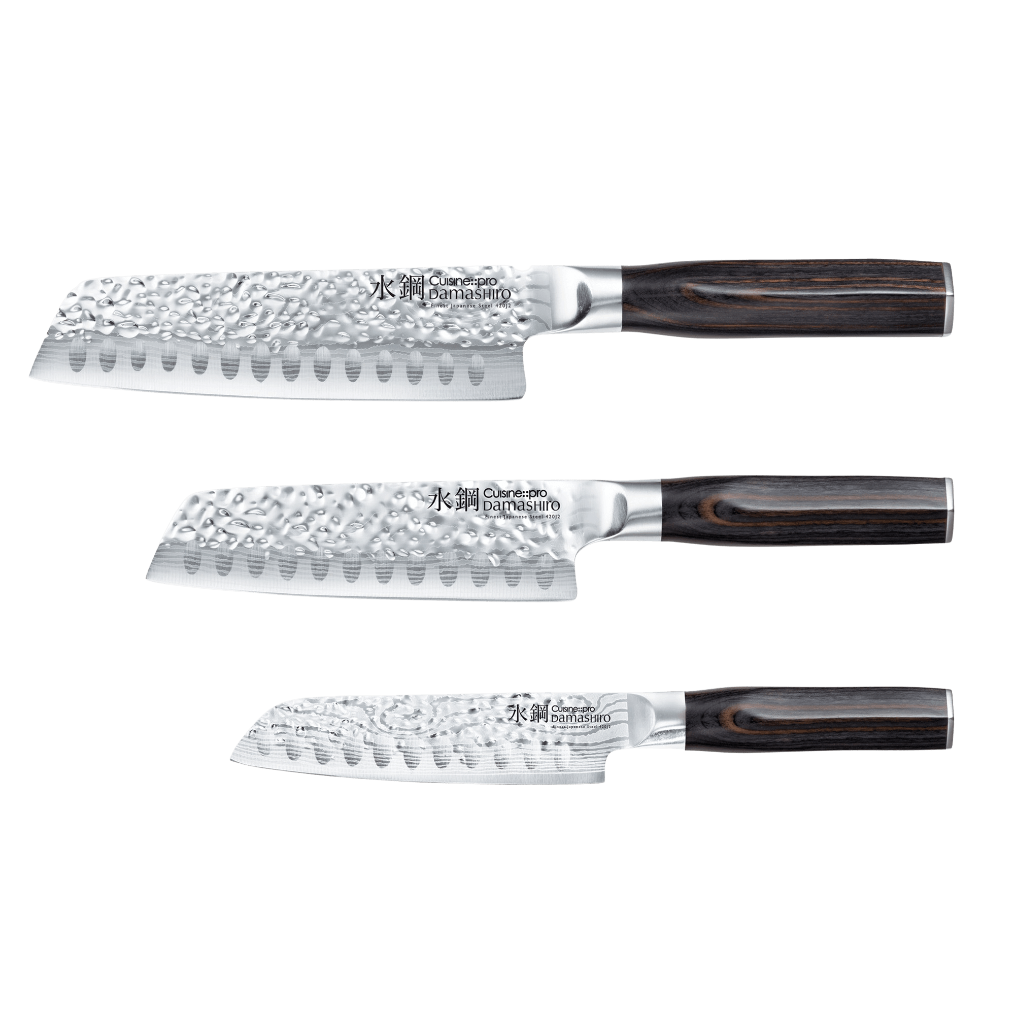 Cuisine::pro® Damashiro® EMPEROR Santoku Ensemble de 3