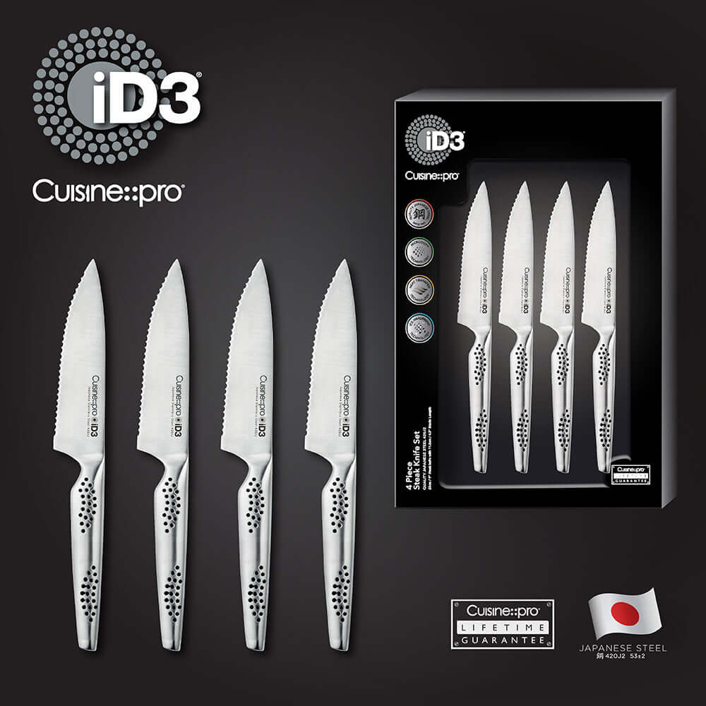 Cuisine::pro® iD3® 4 Piece Steak Knife Set 11.5cm 4.5in