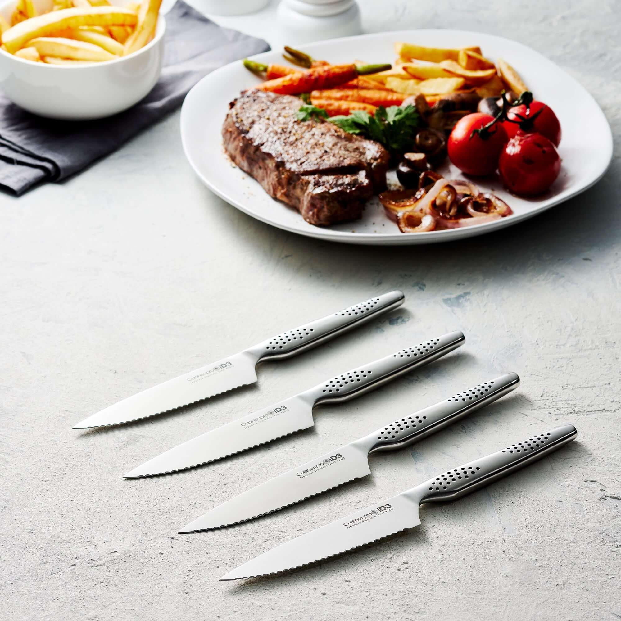 Cuisine::pro® iD3® Ensemble de 4 couteaux à steak 11,5 cm 4,5 pouces