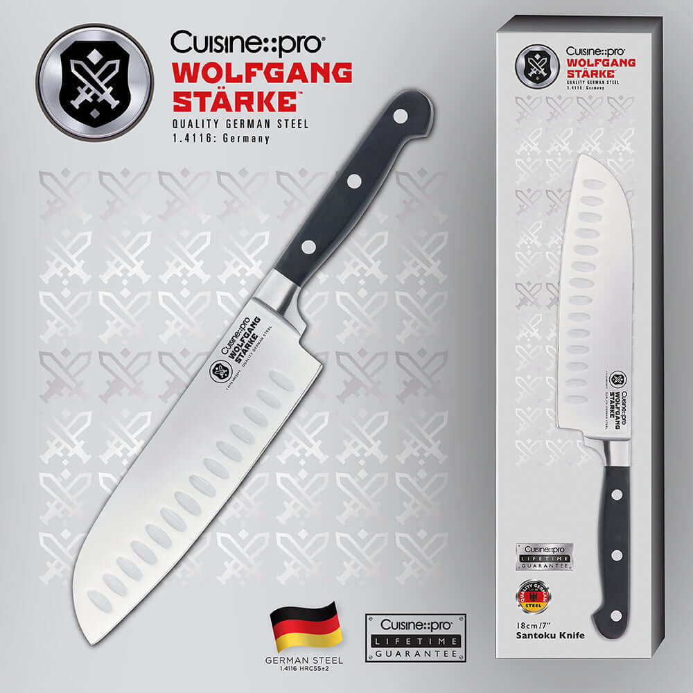 Cuisine::pro® WOLFGANG STARKE™ Santoku Knife 18cm 7"