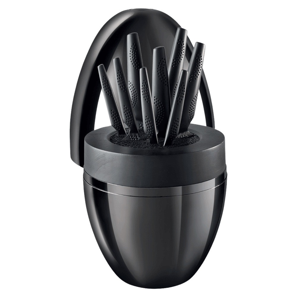 Cuisine::pro® iD3® BLACK SAMURAI™ THE EGG 9 Piece Knife Block-1034490