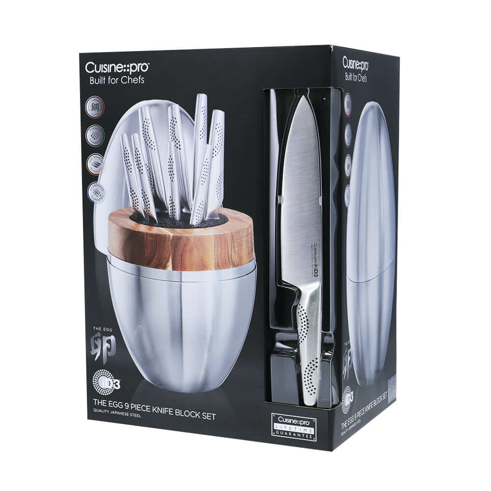 Cuisine::pro® iD3® THE EGG 9 Piece Knife Block-1034491