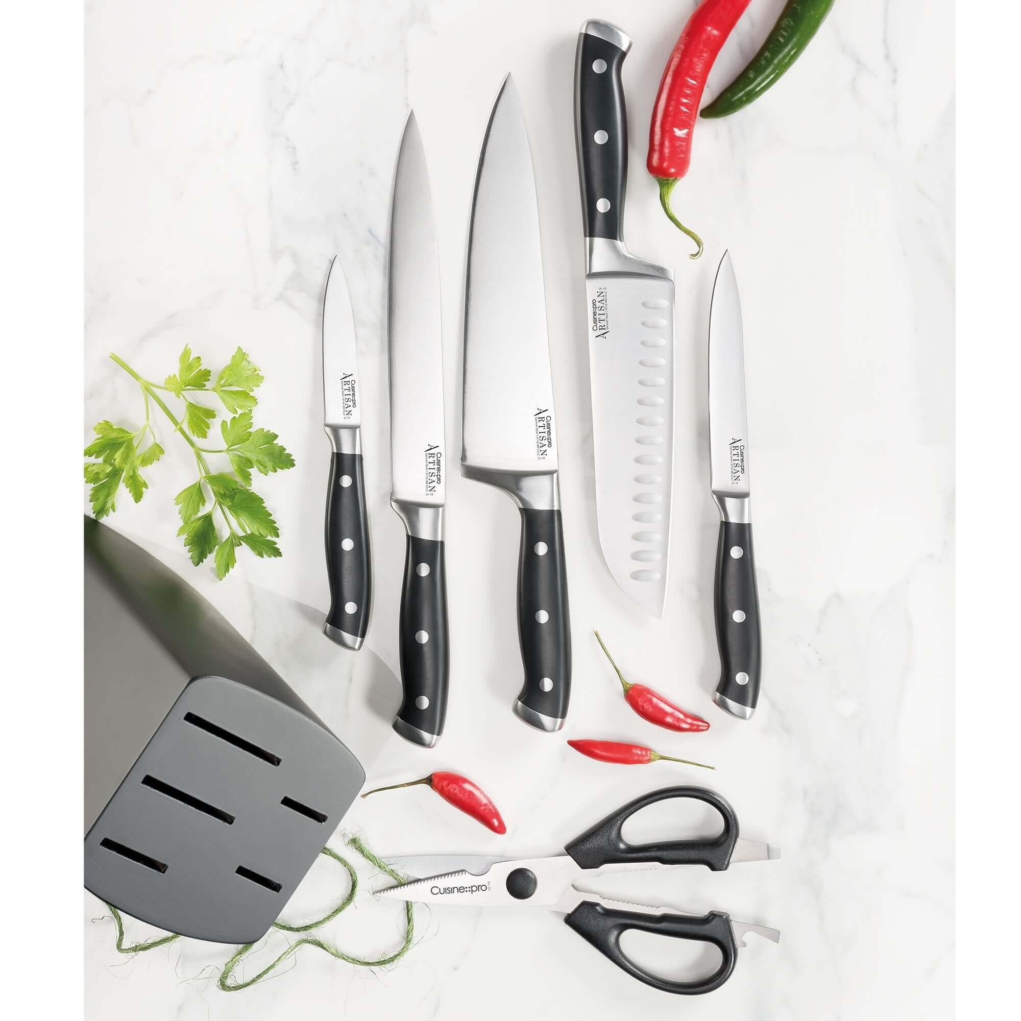 Cuisine::pro® Artisan™ Finster 7 Piece Knife Block-1034493