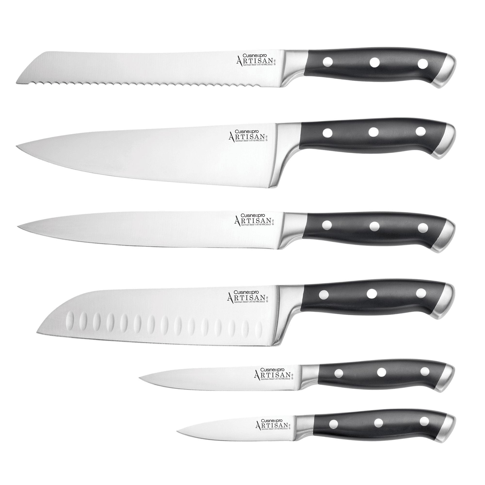 Cuisine::pro® Artisan™ Stahl 6 Piece Knife Block