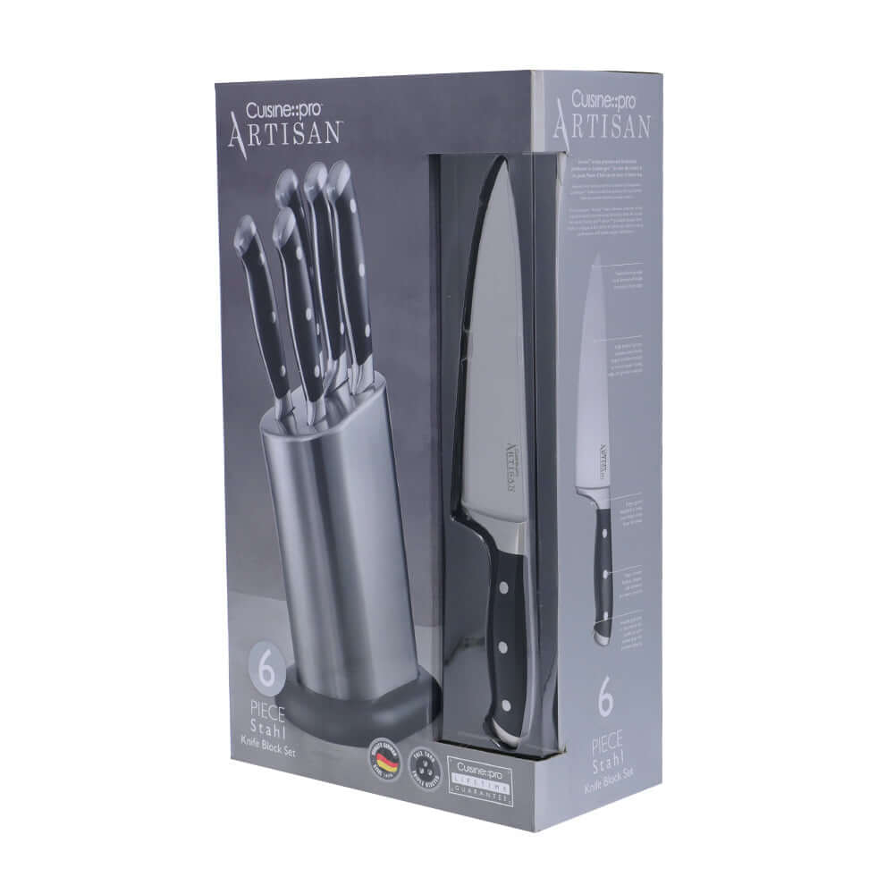 Cuisine::pro® Artisan™ Stahl 6 Piece Knife Block-1034495