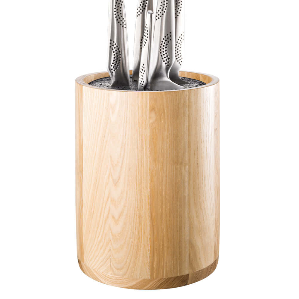 Cuisine::pro® UNIVERSAL Circa Ashwood Knife Block for secure knife storage and sharpness retention