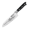 Cuisine::pro KIYOSHI® Santoku Knife 17cm 6.5" with Damascus inspired blade, ideal for slicing, dicing, and mincing in the kitchen.
