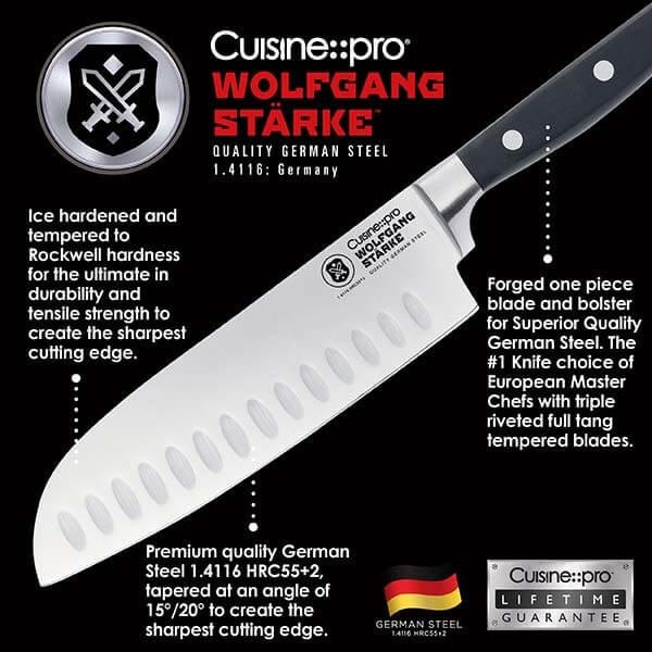 Cuisine::pro® WOLFGANG STARKE™ Santoku Knife 14cm 5.5in-1034475