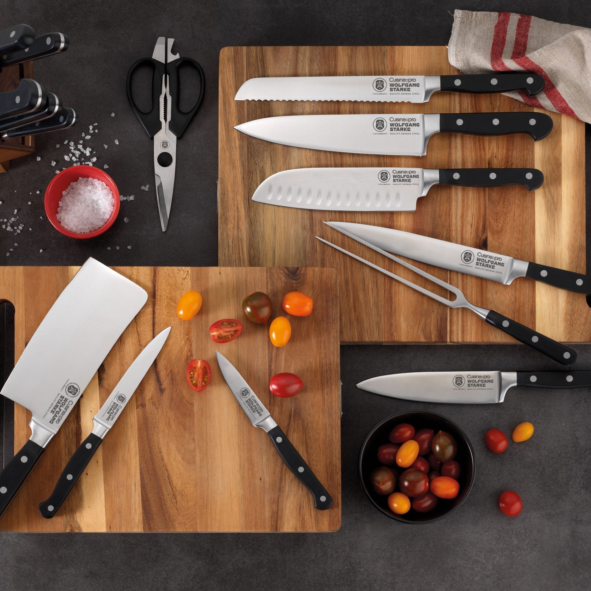 Cuisine::pro WOLFGANG STARKE 3 Piece Kitchen Starter Knife Set