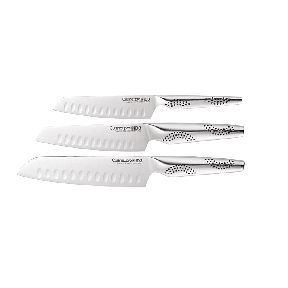 Ensemble de couteaux Santoku 3 pièces Cuisine::pro® iD3®